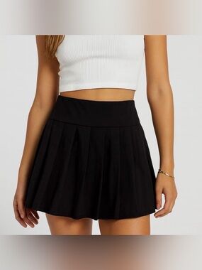 Sincerely Jules Black Pleated Mini Tennis Skirt